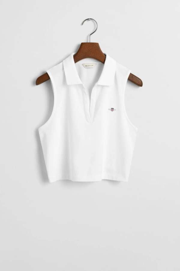 PÓLÓ GANT SLIM PIQUE TOP WHITE