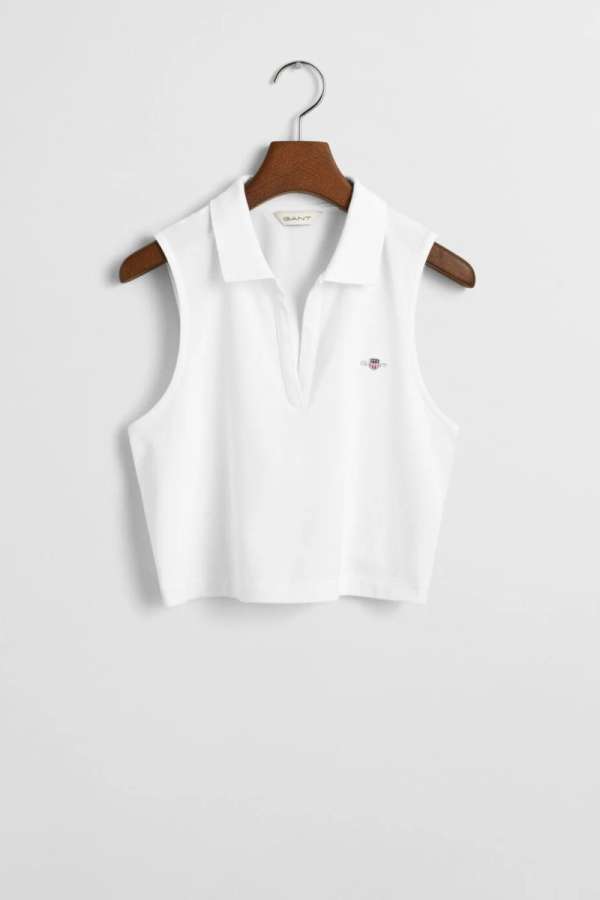 PÓLÓ GANT SLIM PIQUE TOP WHITE