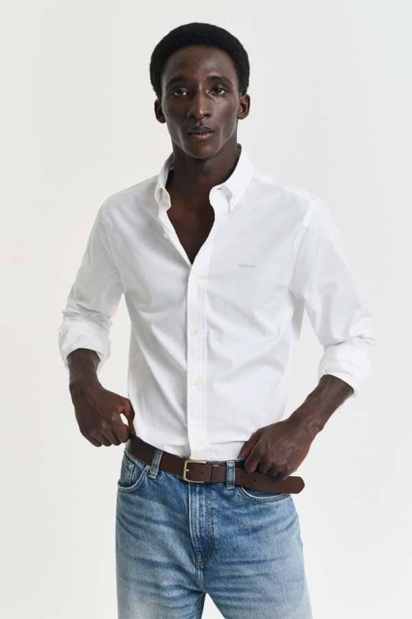 ING GANT LIM PINPOINT OXFORD HIRT WHITE