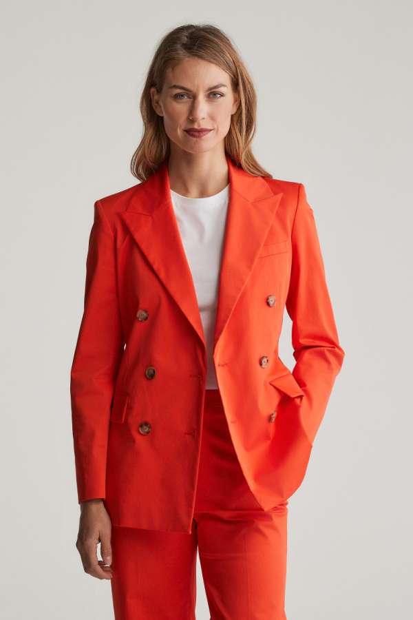 ZAKÓ GANT COTTON BLAZER ORANGE RED