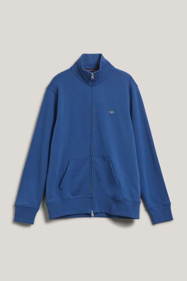 ELEGÍTŐFELSŐ GANT REG SHIELD FULL ZIP SWEAT RICH BLUE