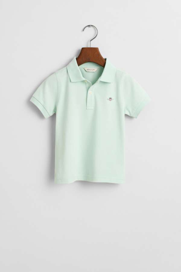 PÓLÓ GANT SHIELD SS PIQUE FADED MINT