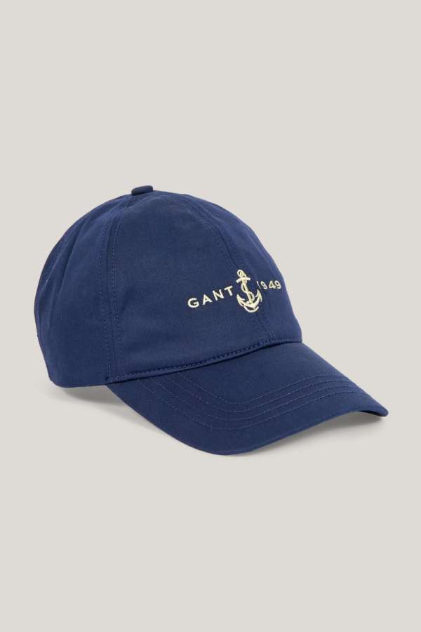 SAPKA GANT ANCHOR SATIN CAP EVENING BLUE