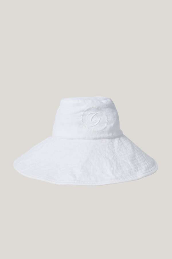 KALAP GANT LINEN SUN HAT WHITE