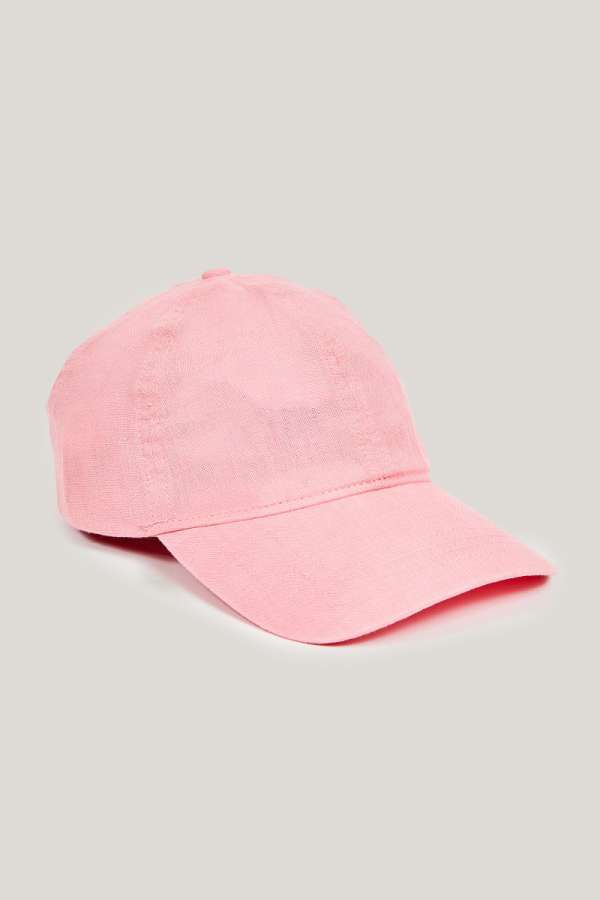 SAPKA GANT LINEN CAP GERANIUM PINK