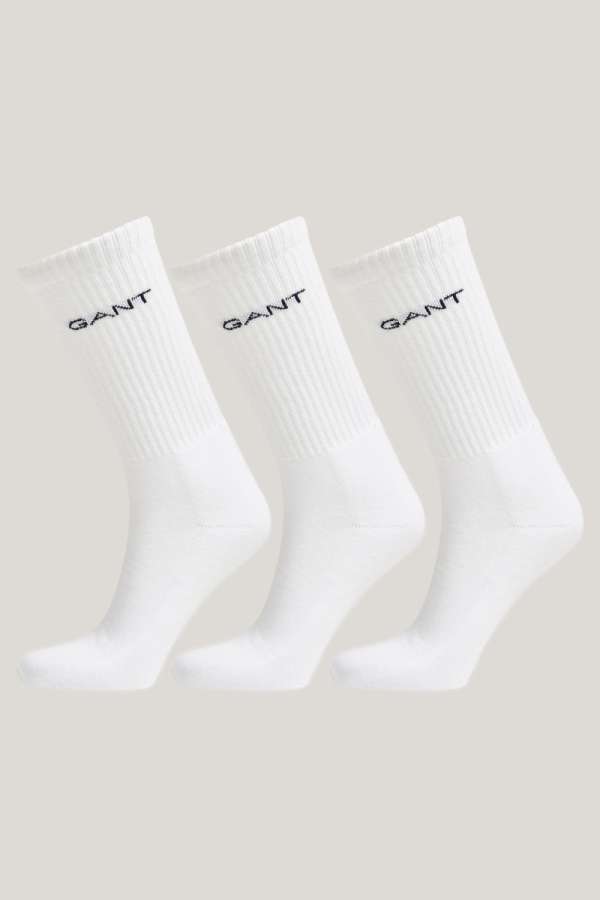 3-PACK ZOKNI GANT SPORT SOCKS 3-PACK WHITE
