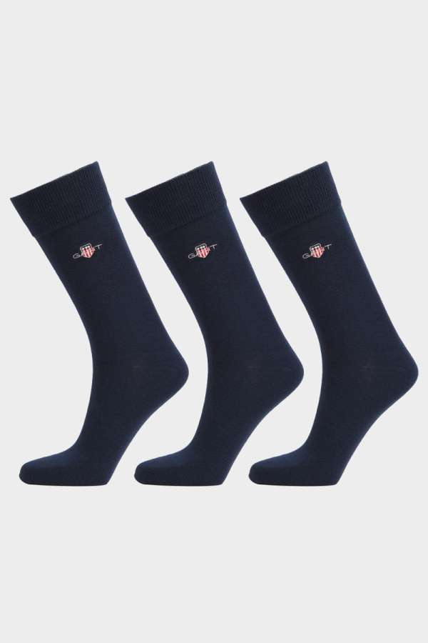 3-PACK ZOKNI GANT SHIELD SOCKS 3-PACK EVENING BLUE