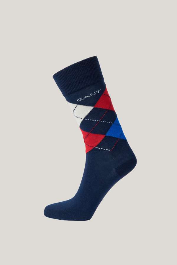 ZOKNI GANT ARGYLE SOCKS EVENING BLUE