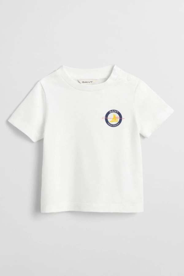 PÓLÓ GANT SAILING GRAPHIC T-SHIRT WHITE