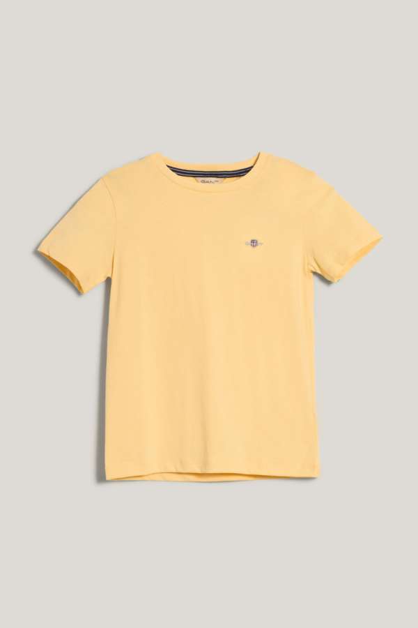 PÓLÓ GANT SHIELD SS T-SHIRT DUSTY LIGHT YELLOW