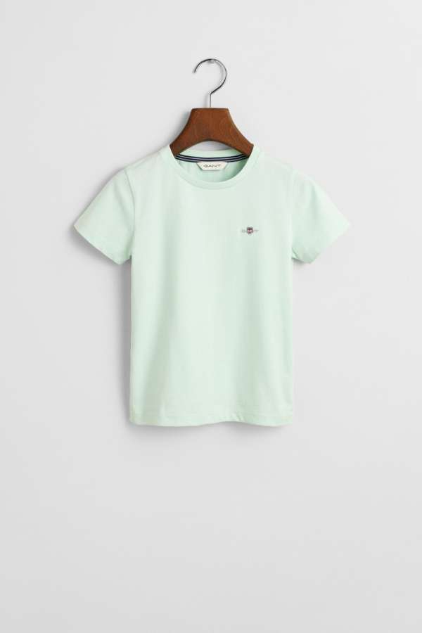 PÓLÓ GANT SHIELD SS T-SHIRT FADED MINT