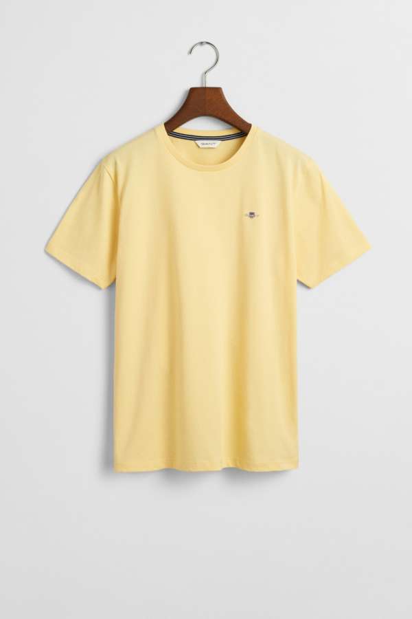 PÓLÓ GANT SHIELD SS T-SHIRT DUSTY LIGHT YELLOW
