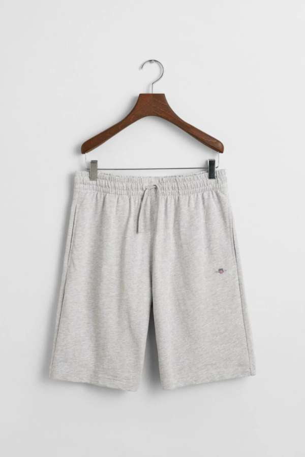 TRÉNINGRUHA RÖVIDNADRÁG GANT SHIELD COTTON SLUB SHORTS LIGHT GREY MELANGE