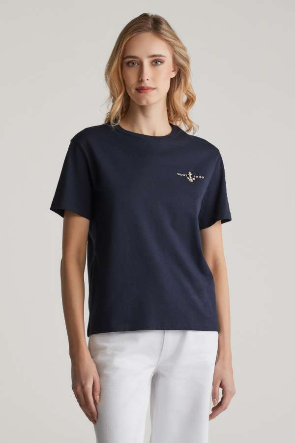 PÓLÓ GANT ANCHOR SS T-SHIRT EVENING BLUE
