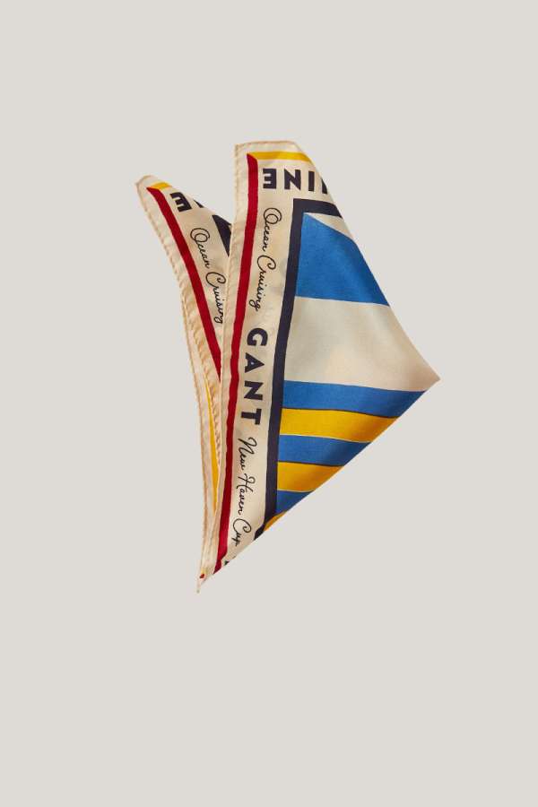 ZSEBKENDŐ GANT SIGNAL FLAG POCKET SQUARE MULTICOLOR