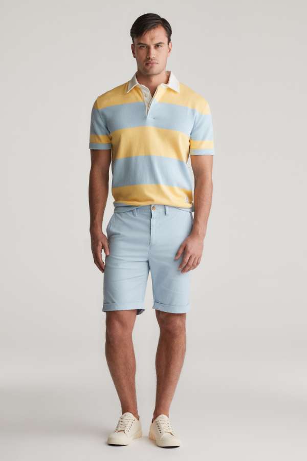RÖVIDNADRÁG GANT REG SUNFADED CHINO SHORTS FRESH BLUE