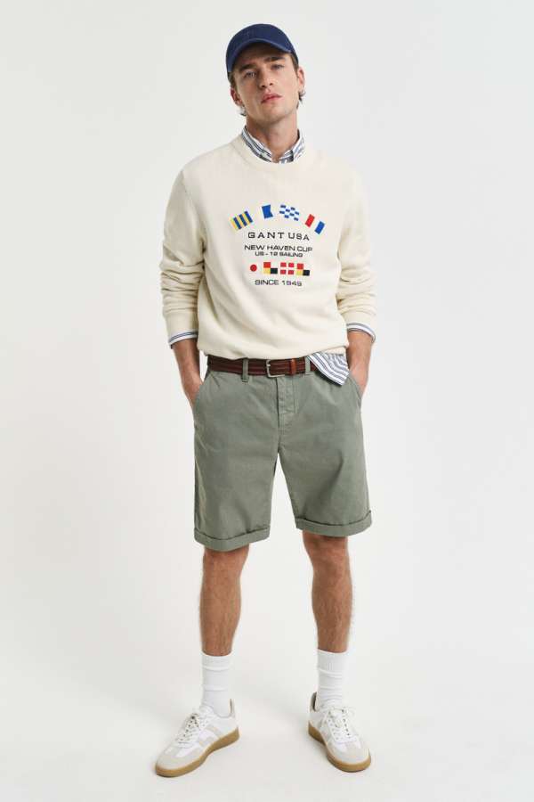 RÖVIDNADRÁG GANT REG SUNFADED CHINO SHORTS KALAMATA GREEN