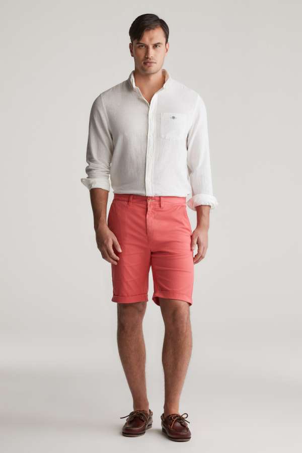 RÖVIDNADRÁG GANT REG SUNFADED CHINO SHORTS WATERMELON RED