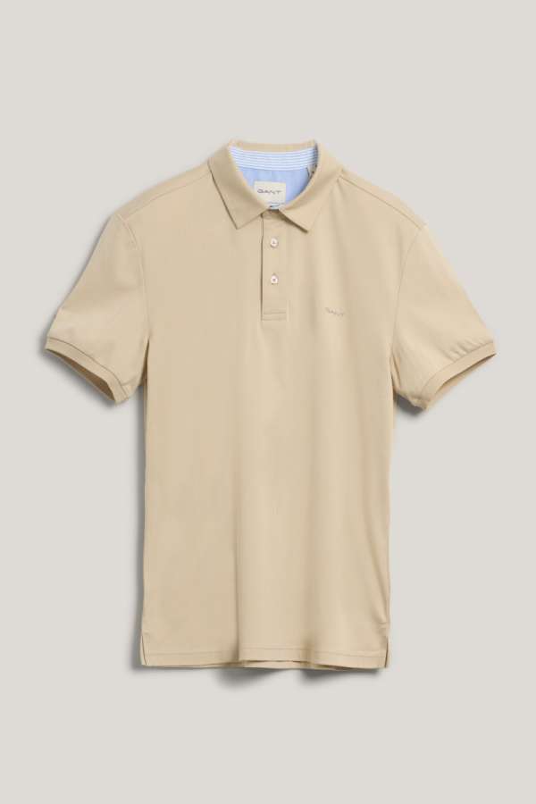 PÓLÓ GANT ERCERISED SS POLO SILKY BEIGE