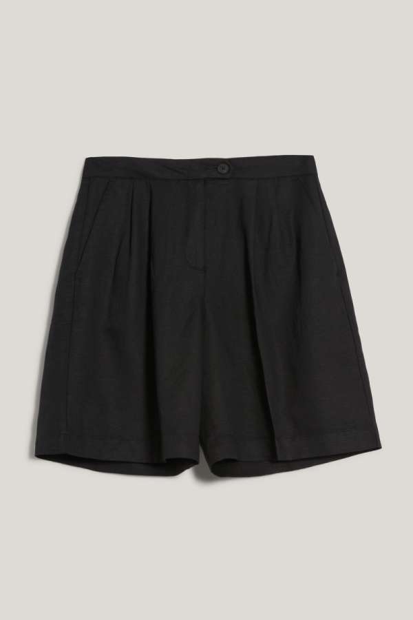 RÖVIDNADRÁG GANT TAILORED LINEN SHORTS BLACK