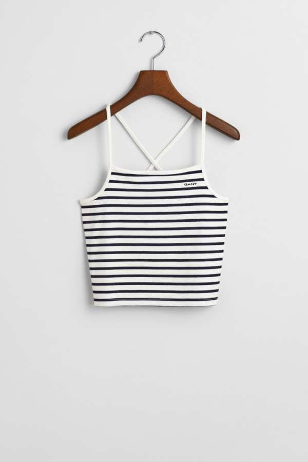 PÓLÓ GANT STRIPED TANK TOP EVENING BLUE