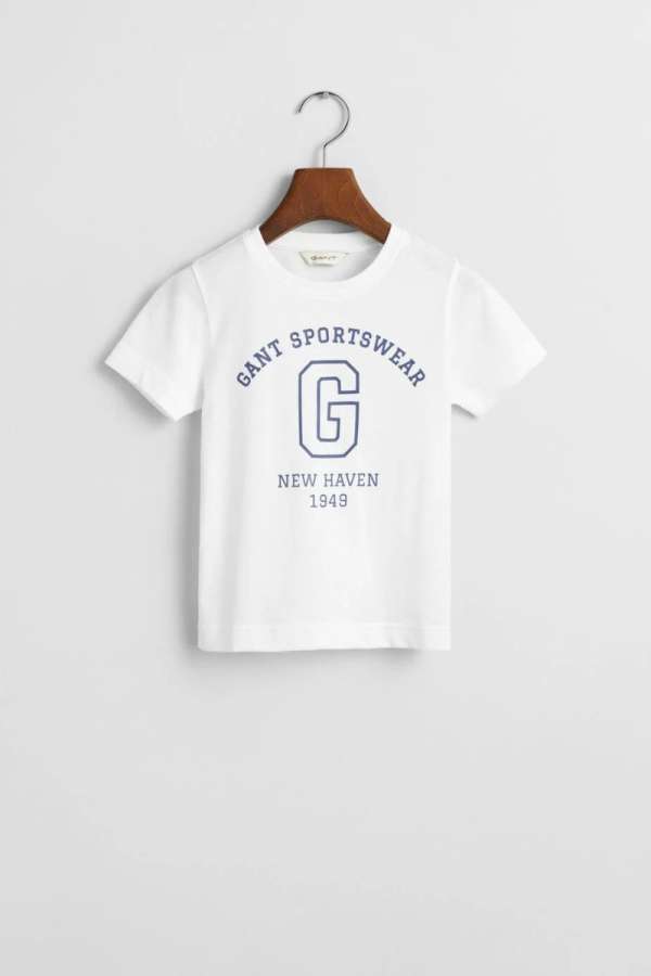 PÓLÓ GANT SPORTSWEAR ARCH T-SHIRT WHITE