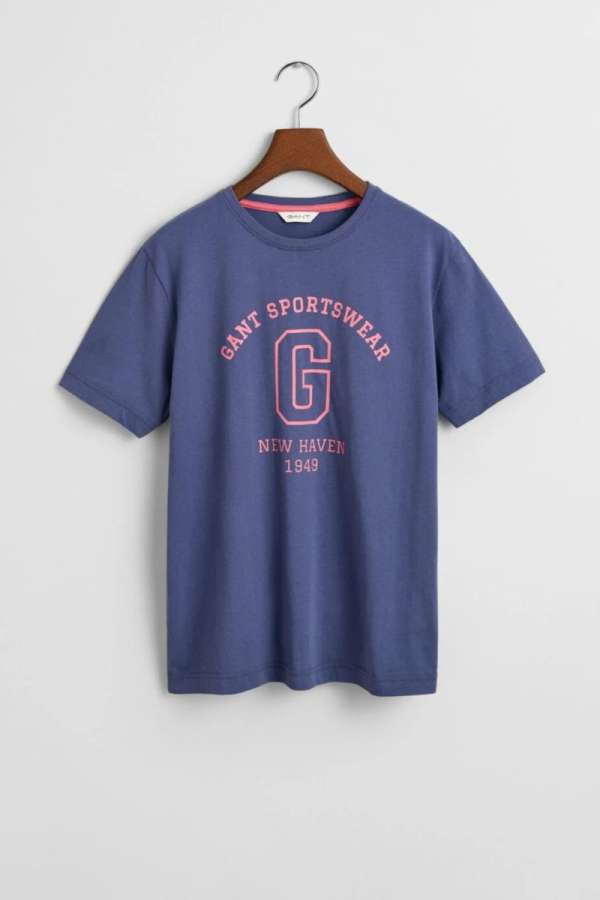 PÓLÓ GANT SPORTSWEAR ARCH T-SHIRT DUSTY NAVY