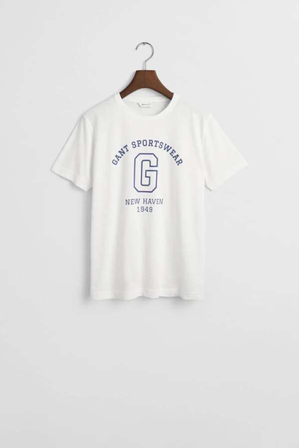 PÓLÓ GANT SPORTSWEAR ARCH T-SHIRT WHITE