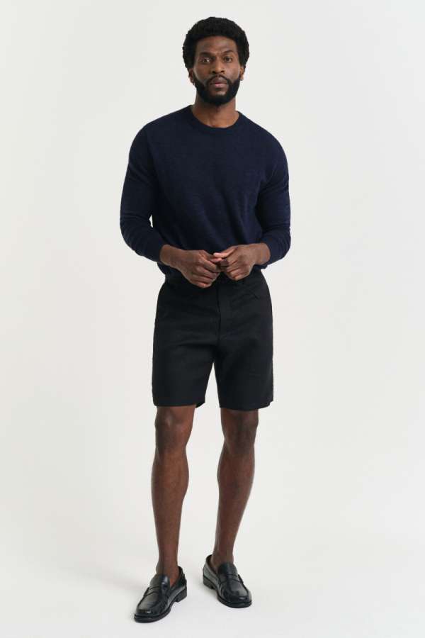 RÖVIDNADRÁG GANT RELAXED LINEN DS SHORTS BLACK