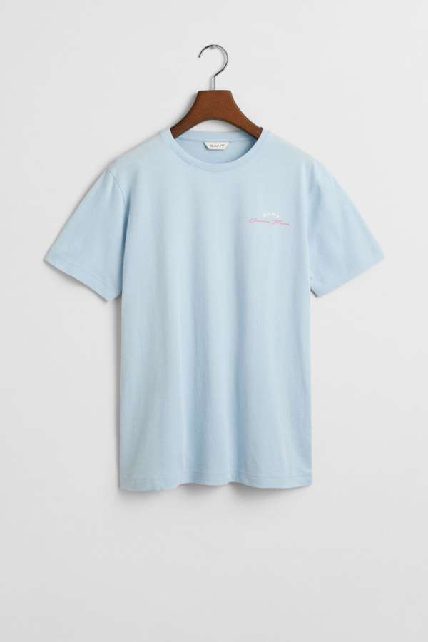 PÓLÓ GANT SAILING GAPHIC T-SHIRT CALMING BLUE