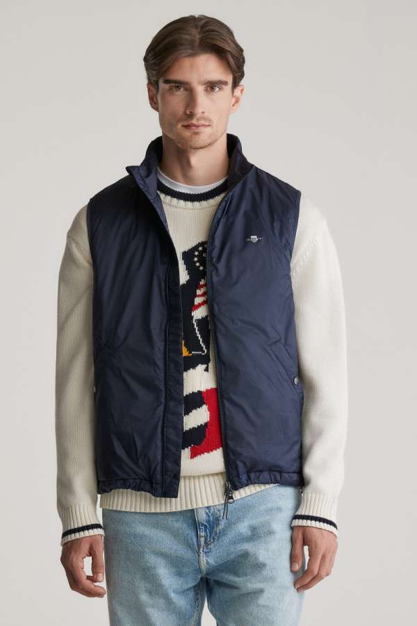 MELLÉNY GANT LIGHT INSULATED VEST EVENING BLUE