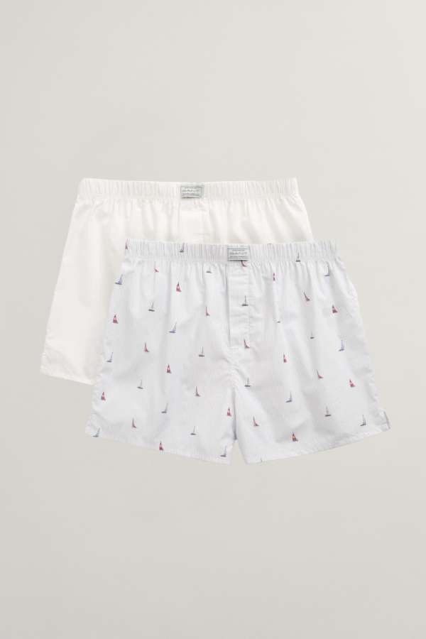 ALSÓNEŰ GANT BOXER SHORTS 2-PACK LIGHT BLUE