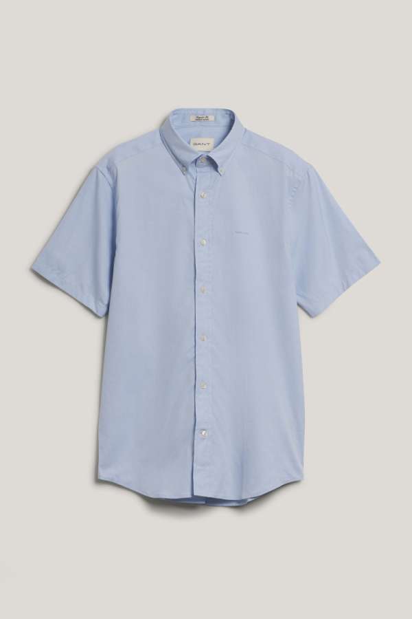 ING GANT REG PINPOINT OXFORD SS SHIRT LIGHT BLUE