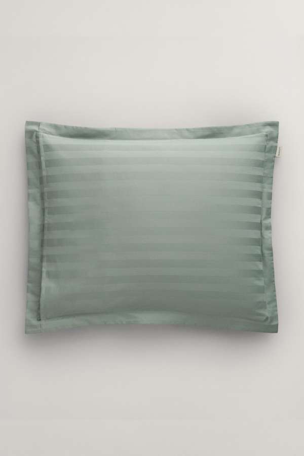 PÁRNAHUZAT GANT SATEEN STRIPES PILLOWCASE  CLAY GREEN