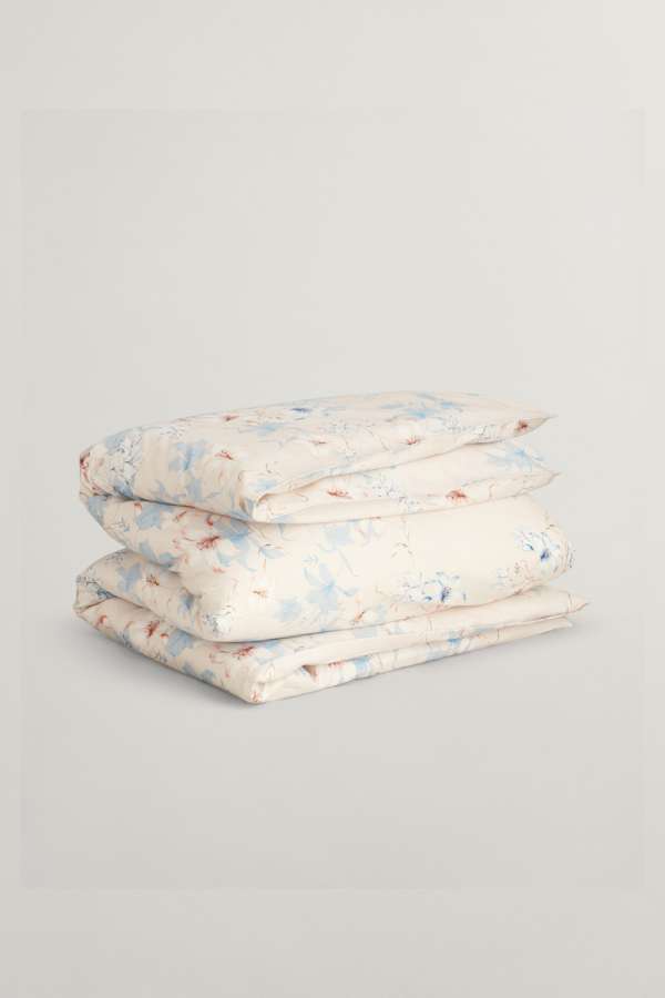 ÁGYNEMŰHUZAT GANT FLORAL PRINT SINGLE DUVET  WHITE SAND
