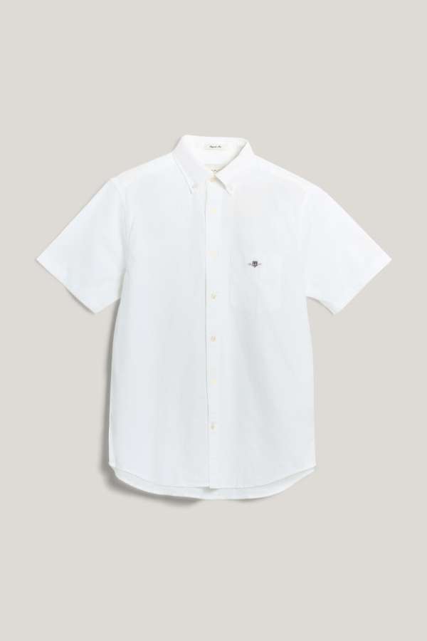 ING GANT REG DOBBY SHIRT WHITE