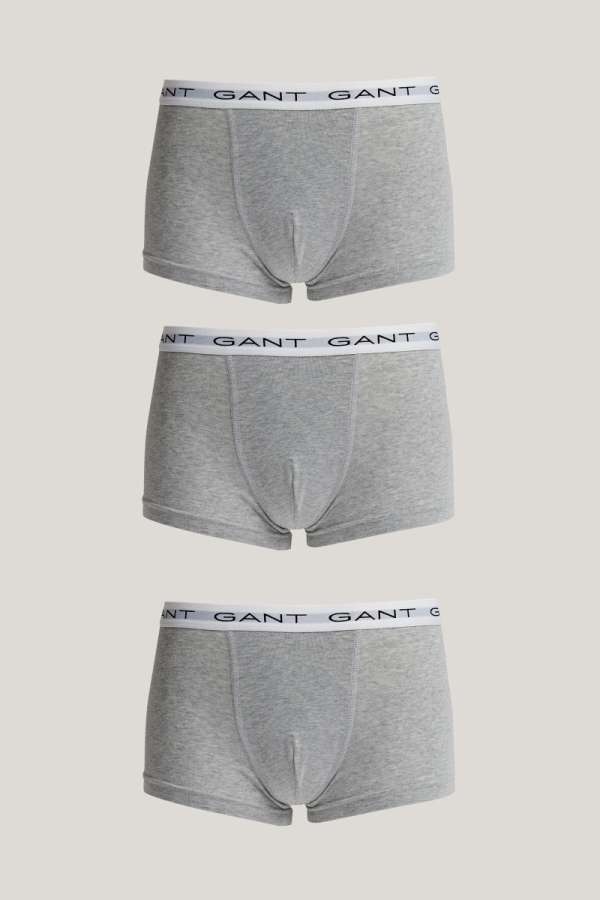 ALSÓNEMŰ GANT TRUNK 3-PACK GREY MELANGE