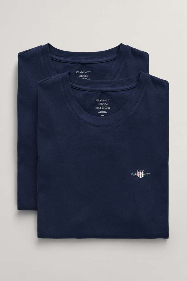 ALSÓNEMŰ GANT C-NECK T-SHIRT 2-PACK MARINE