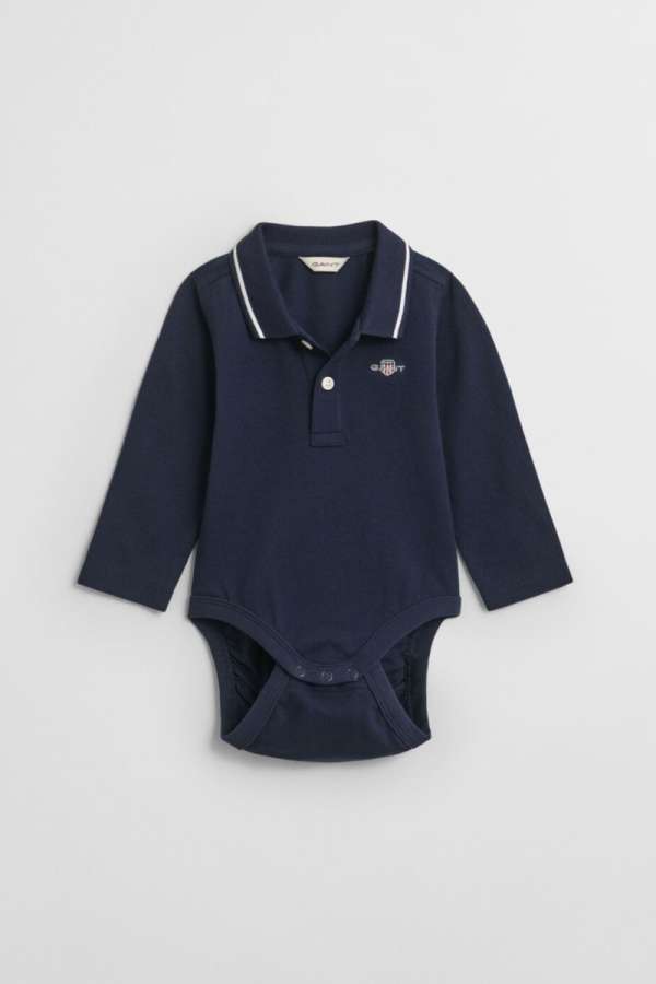 BODY GANT SHIELD LS PIQUE BODY MARINE