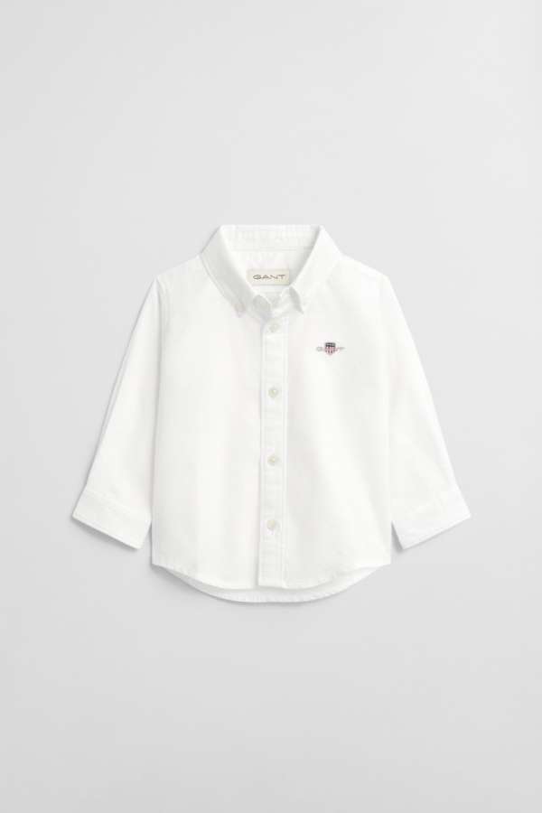 ING GANT SHIELD OXFORD SHIRT WHITE