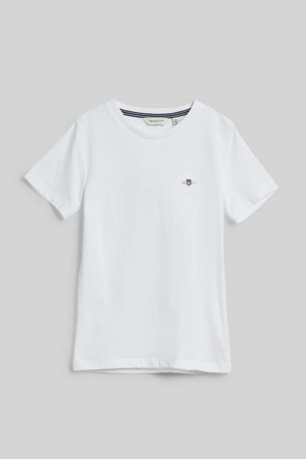 PÓLÓ GANT SHIELD SS T-SHIRT WHITE