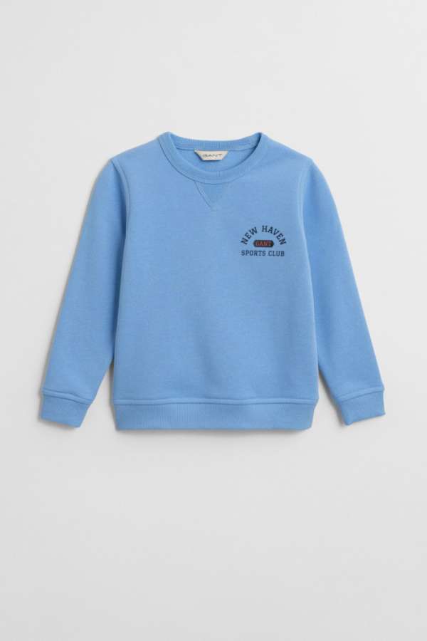MELEGÍTŐFELSŐ GANT GRAPHIC C-NECK SWEAT DREAM BLUE