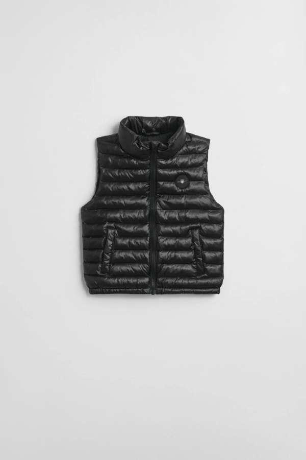 MELLÉNY GANT SHINY LIGHT PADDED VEST BLACK