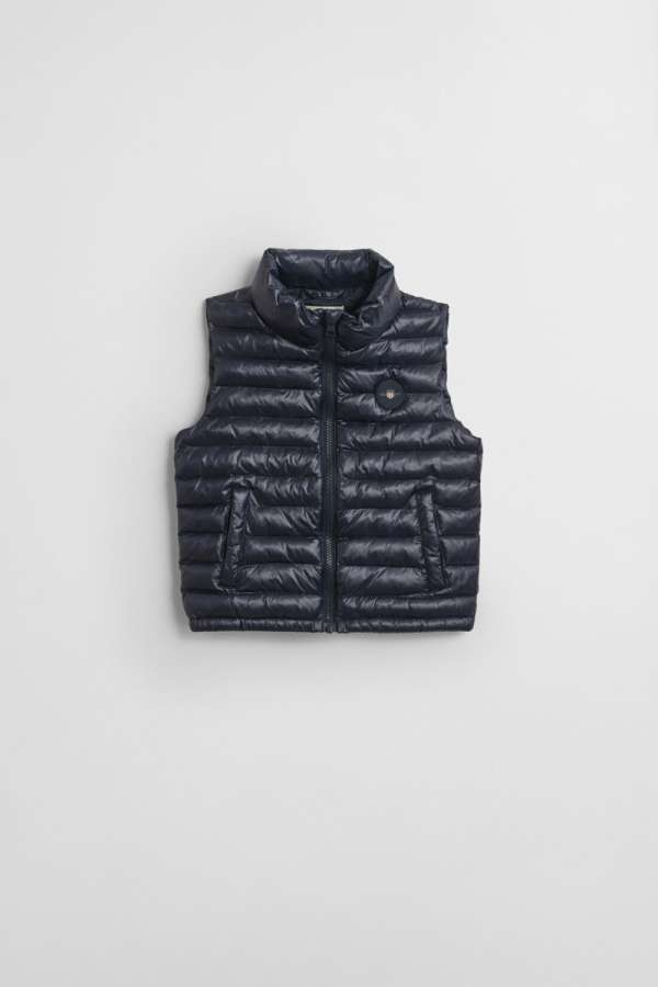 MELLÉNY GANT SHINY LIGHT PADDED VEST EVENING BLUE