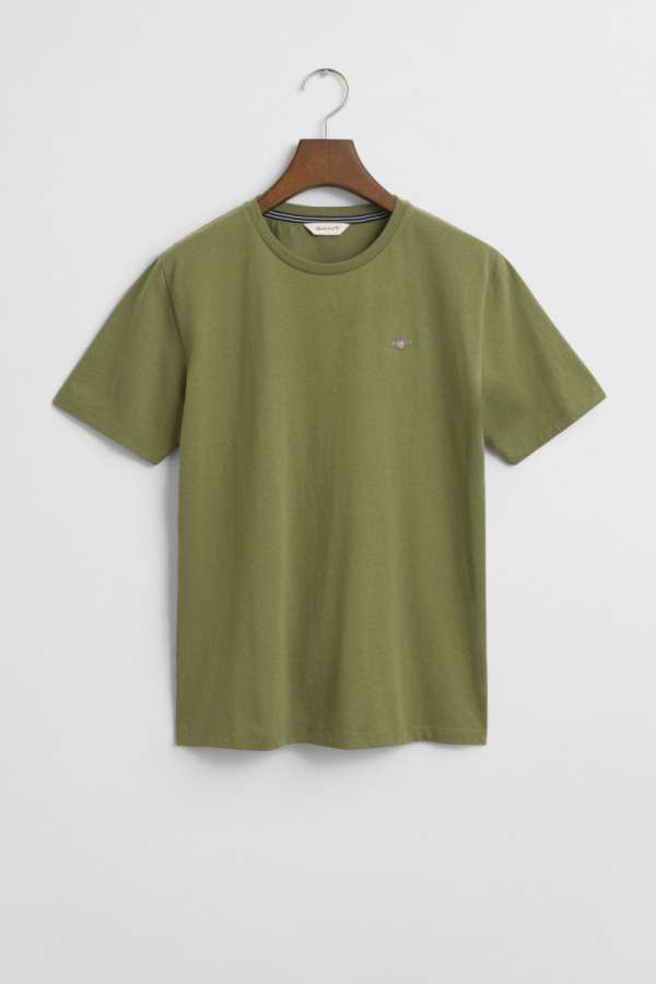 PÓLÓ GANT SHIELD SS T-SHIRT WASHED OLIVE