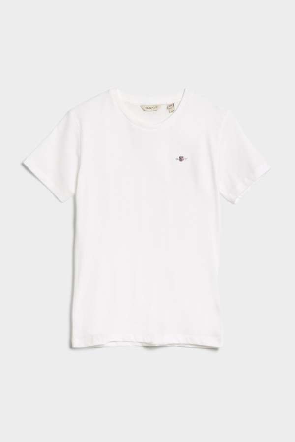 PÓLÓ GANT SHIELD SS T-SHIRT WHITE