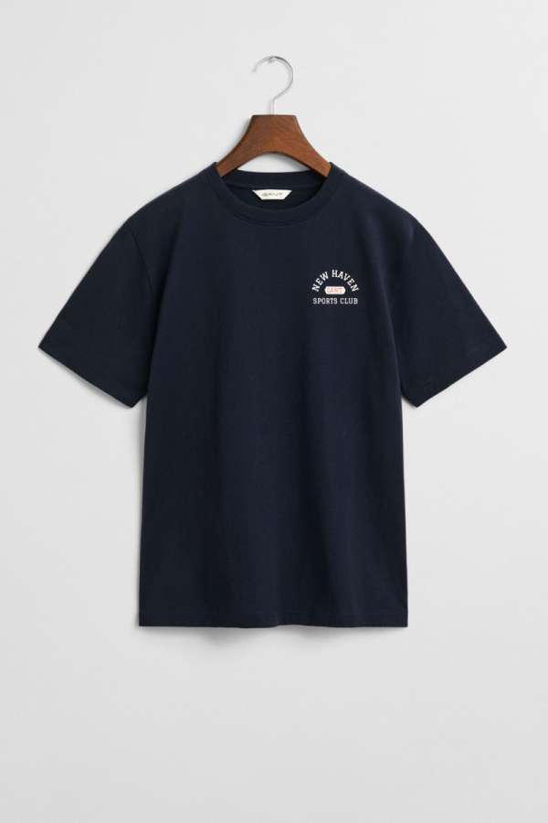 PÓLÓ GANT GRAPHIC SS T-SHIRT EVENING BLUE