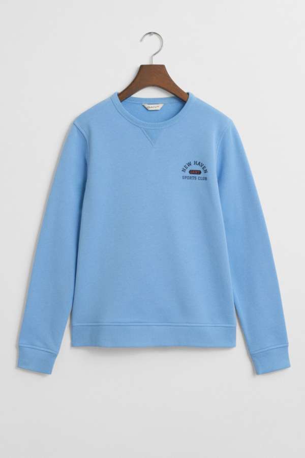 MELEGÍTŐFELSŐ GANT GRAPHIC C-NECK SWEAT DREAM BLUE
