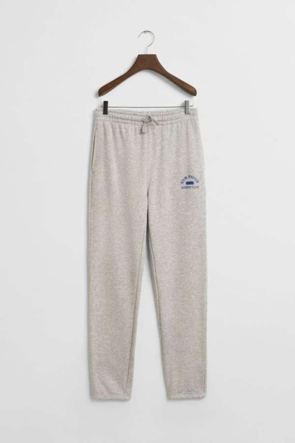 TRÉNINGNADRÁG GANT GRAPHIC SWEATPANTS LIGHT GREY MELANGE