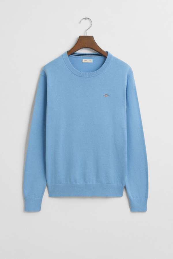 PULÓVER GANT SHIELD CLASSIC COTTON C-NECK DREAM BLUE